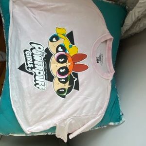 Vintage Pink Power Puff CropTop